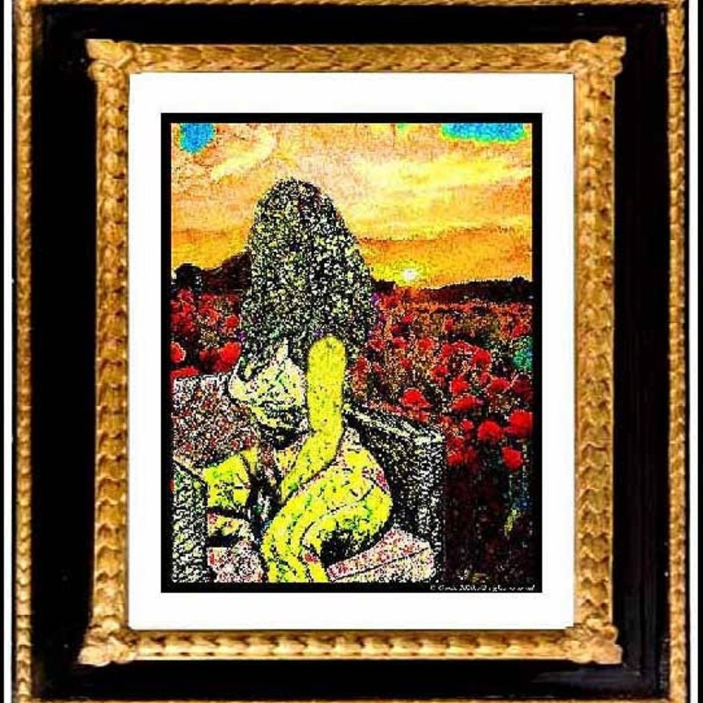 "Figurative Portrait Of A Young Black Woman"